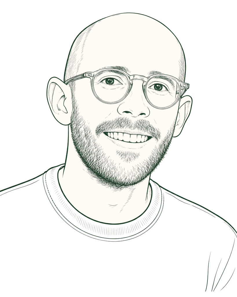 Illustrated portrait of Gabriel, founder of Echo